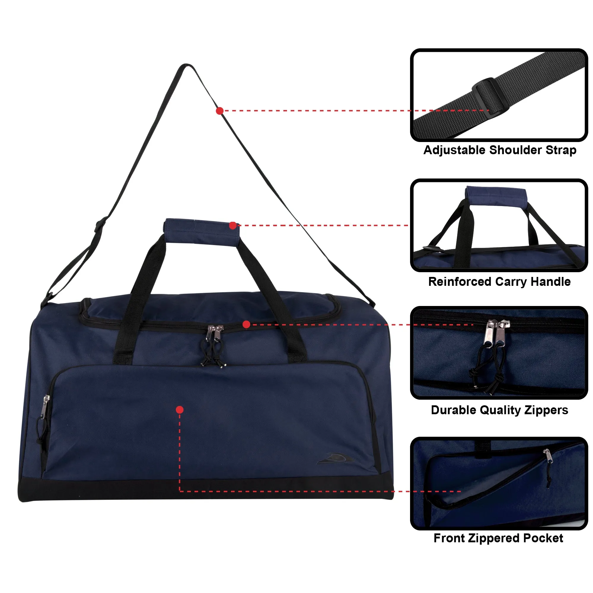 61cm Duffel Bag Jumbo 54L Capacity - Navy