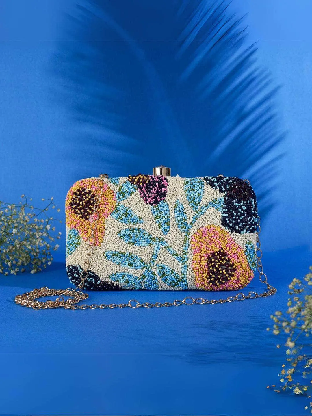 Artistic Sequin Clutch Bag