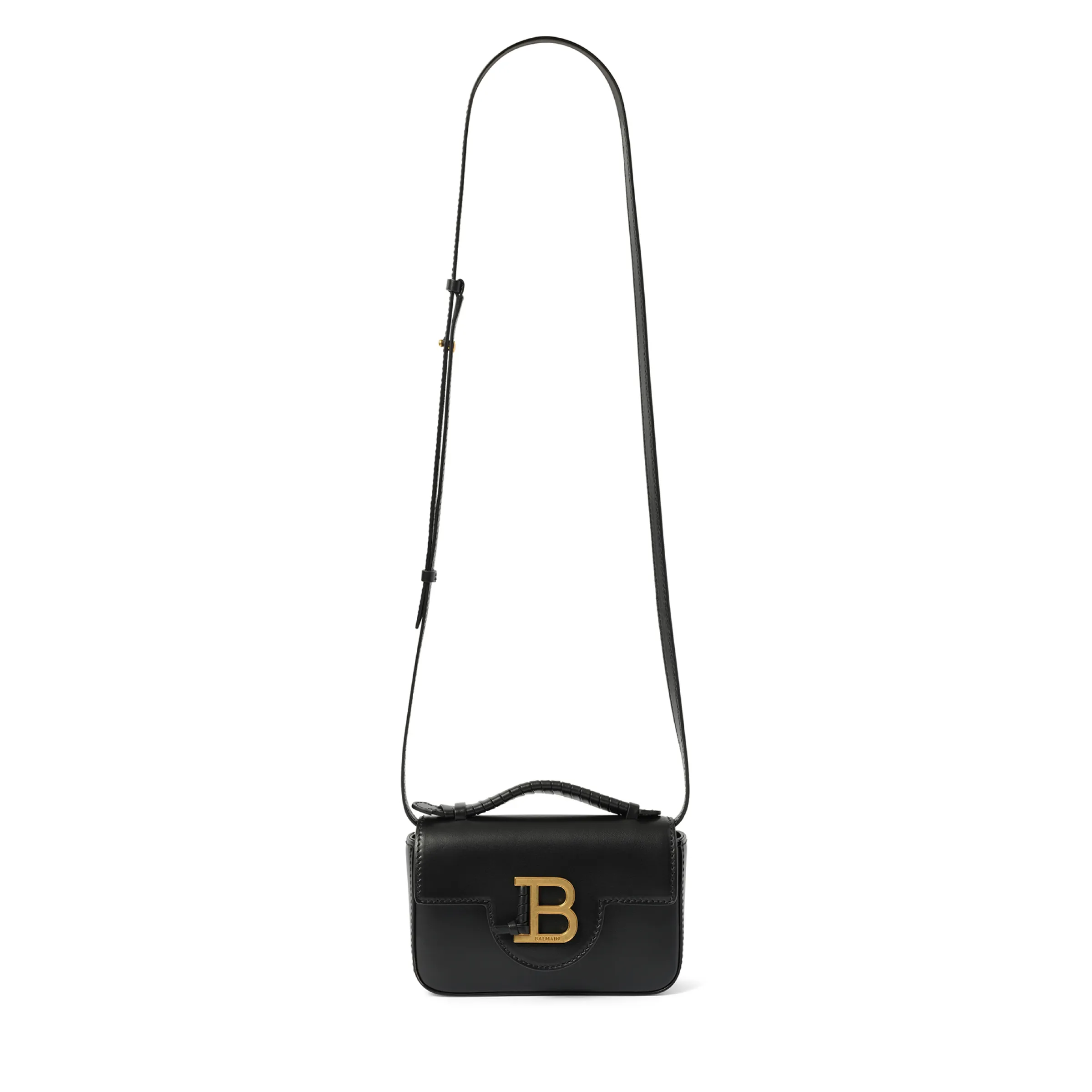 B-Buzz Mini 17 Calfskin Bag in Black