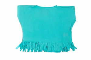 Baby & Toddler Girls Fringe T-Shirt | Aqua Blue