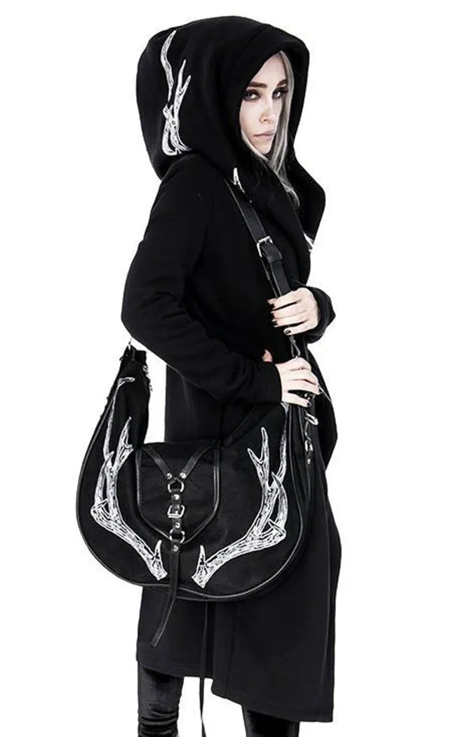 Black Antlers Hobo Purse