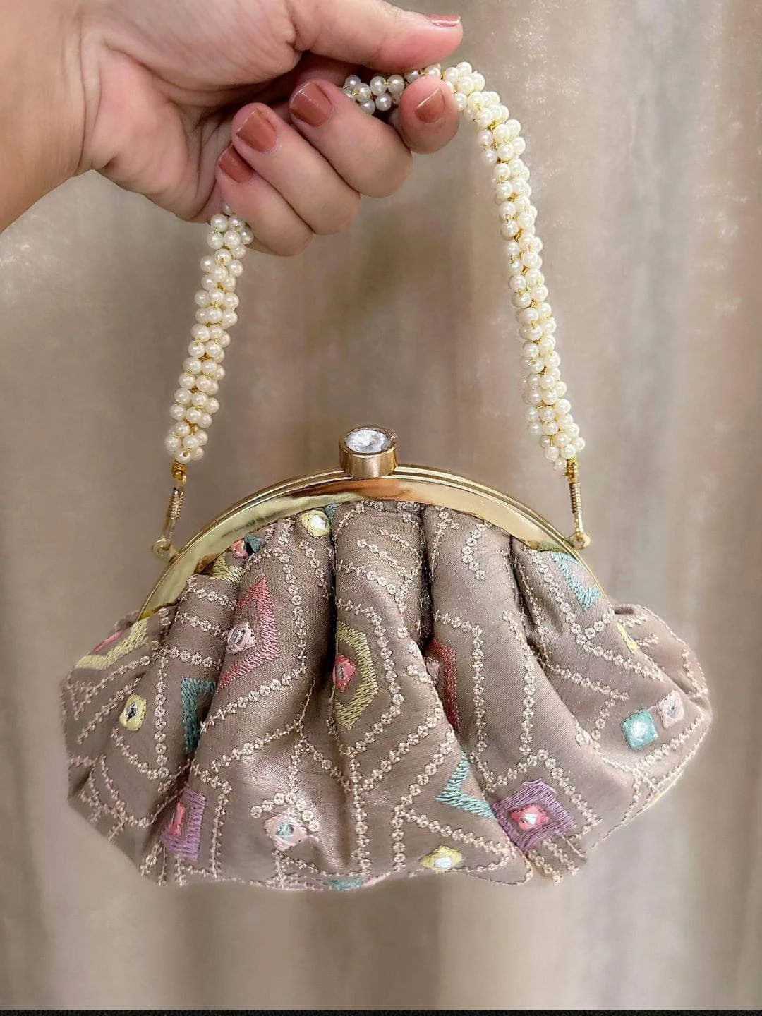 Chikankari Batua Bags