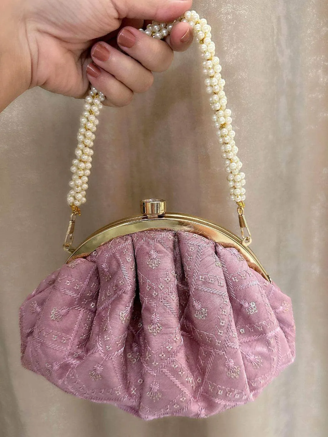 Chikankari Batua Bags