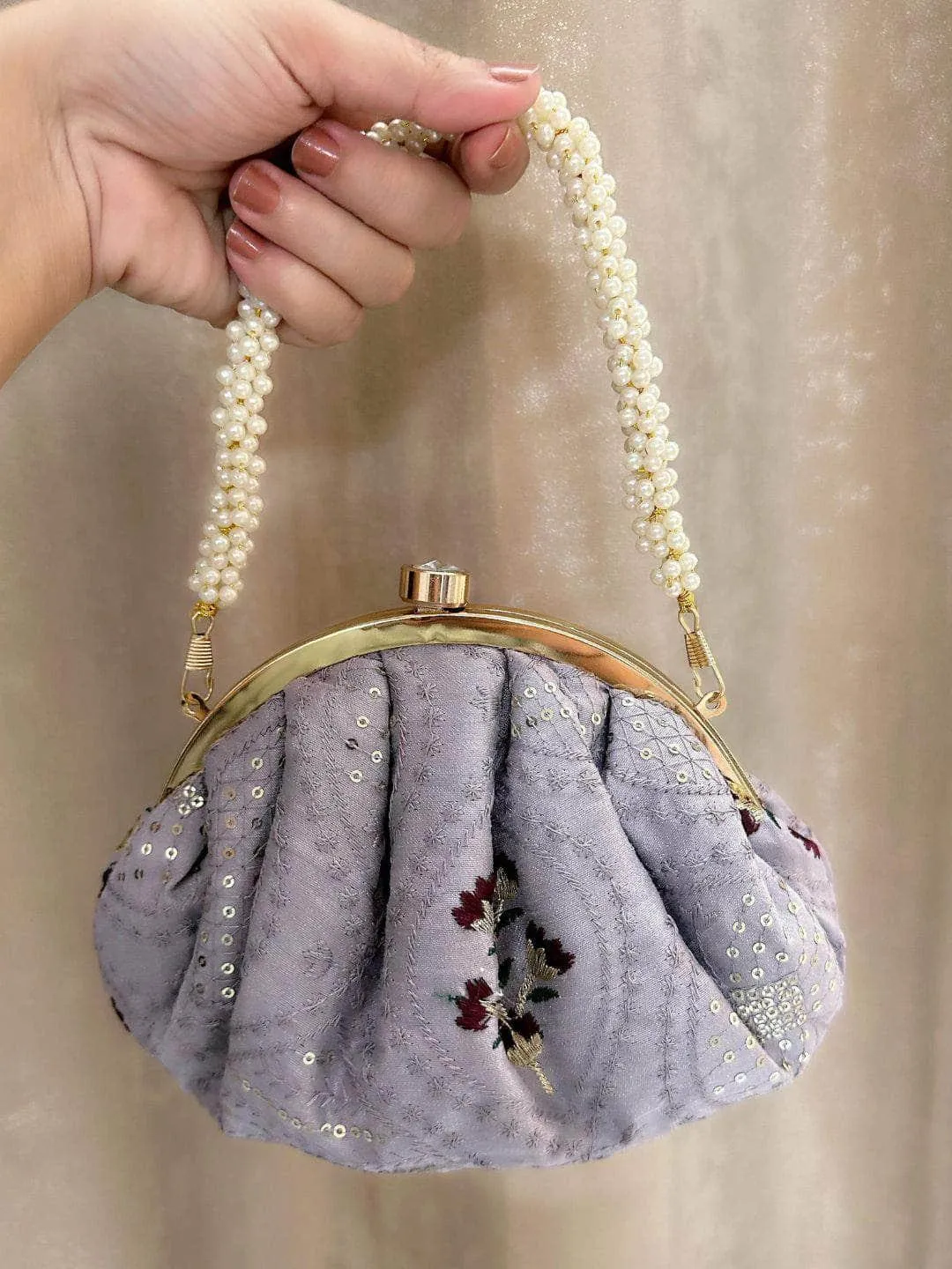 Chikankari Batua Bags