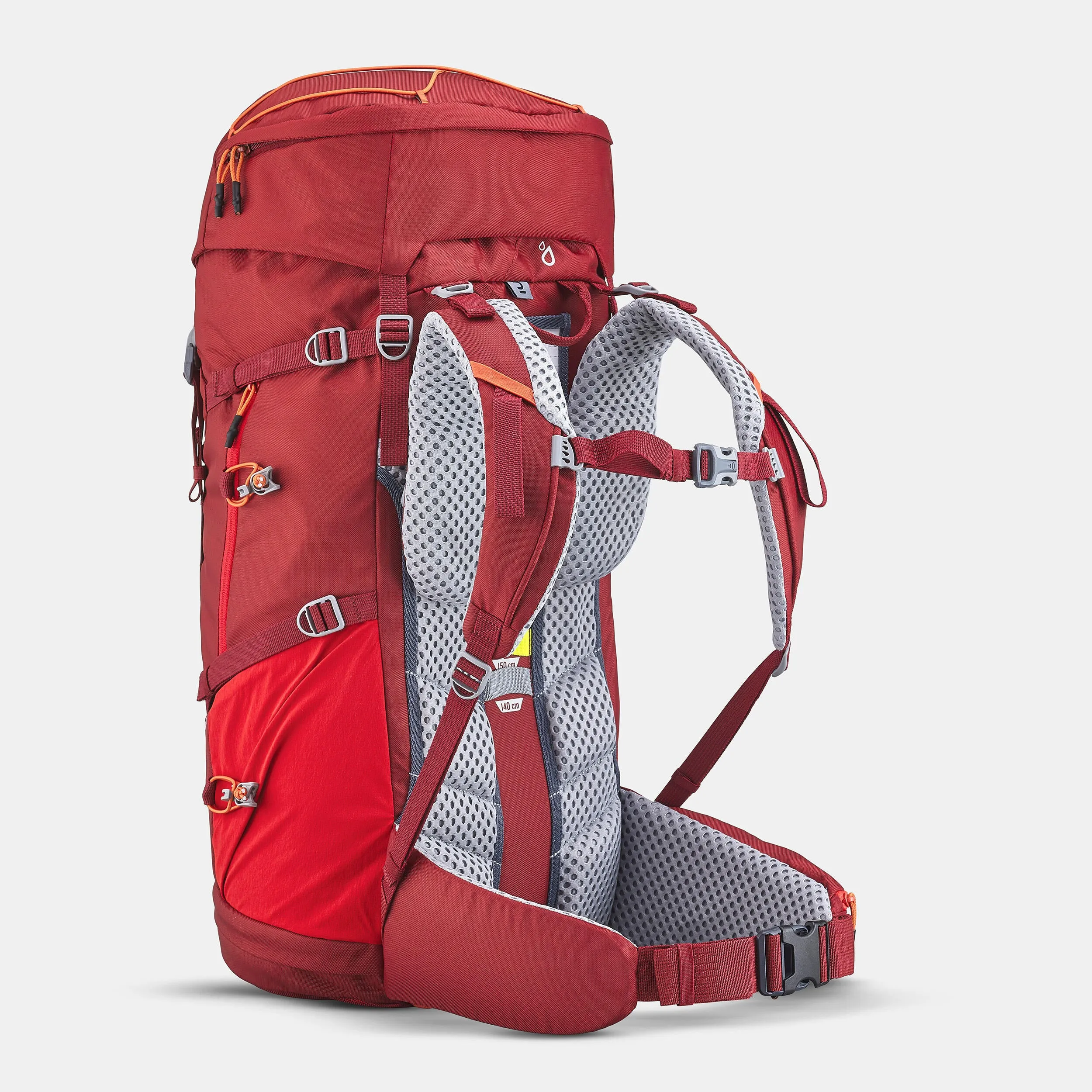 Children's hiking backpack Quechua MH500 40 10 l, burgundy/red