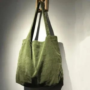 Corduroy Spacious Bag