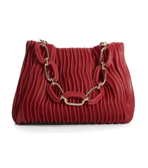 Dominia Wavy Quilt Bag Red