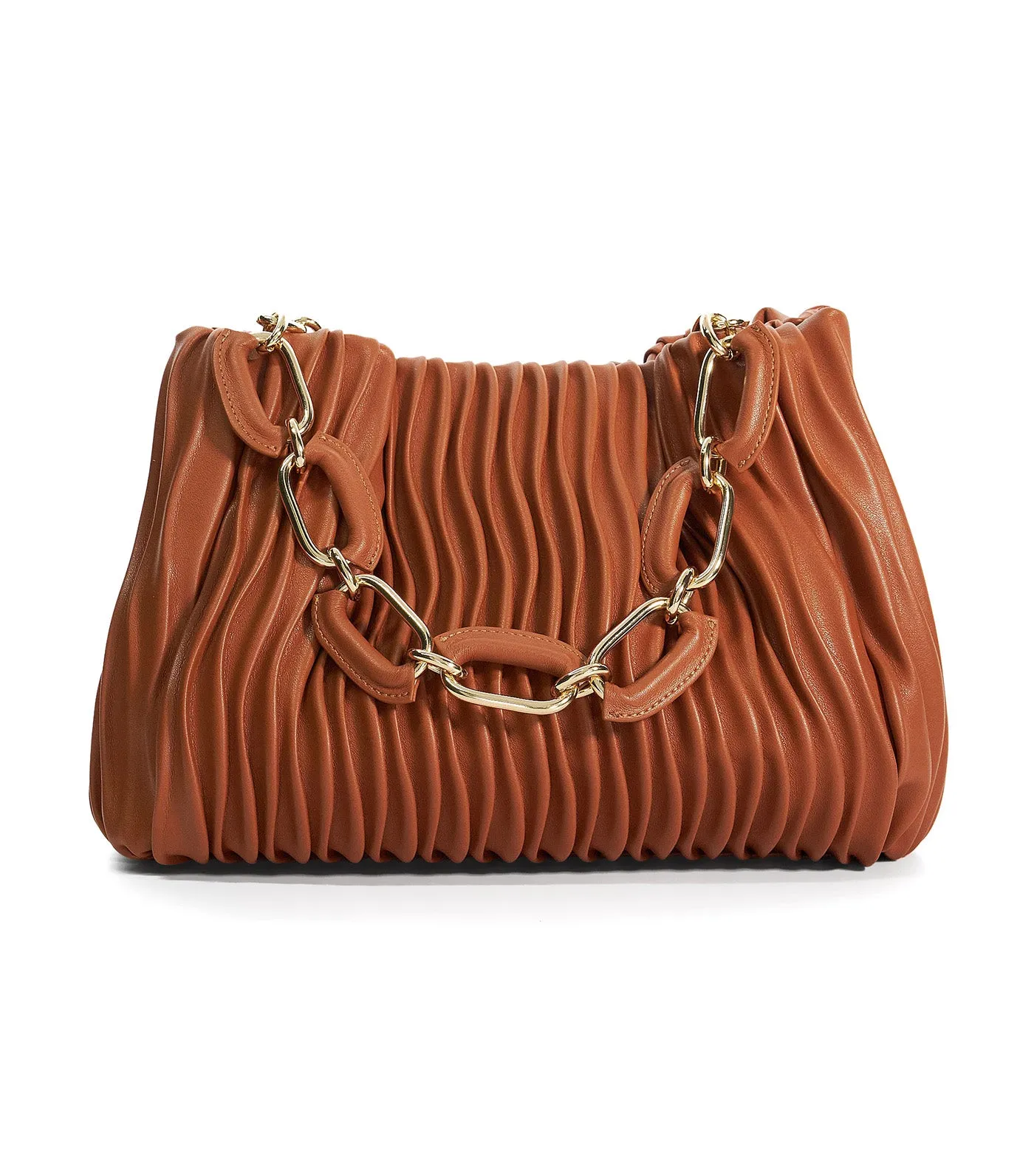 Dominia Wavy Quilt Bag Tan