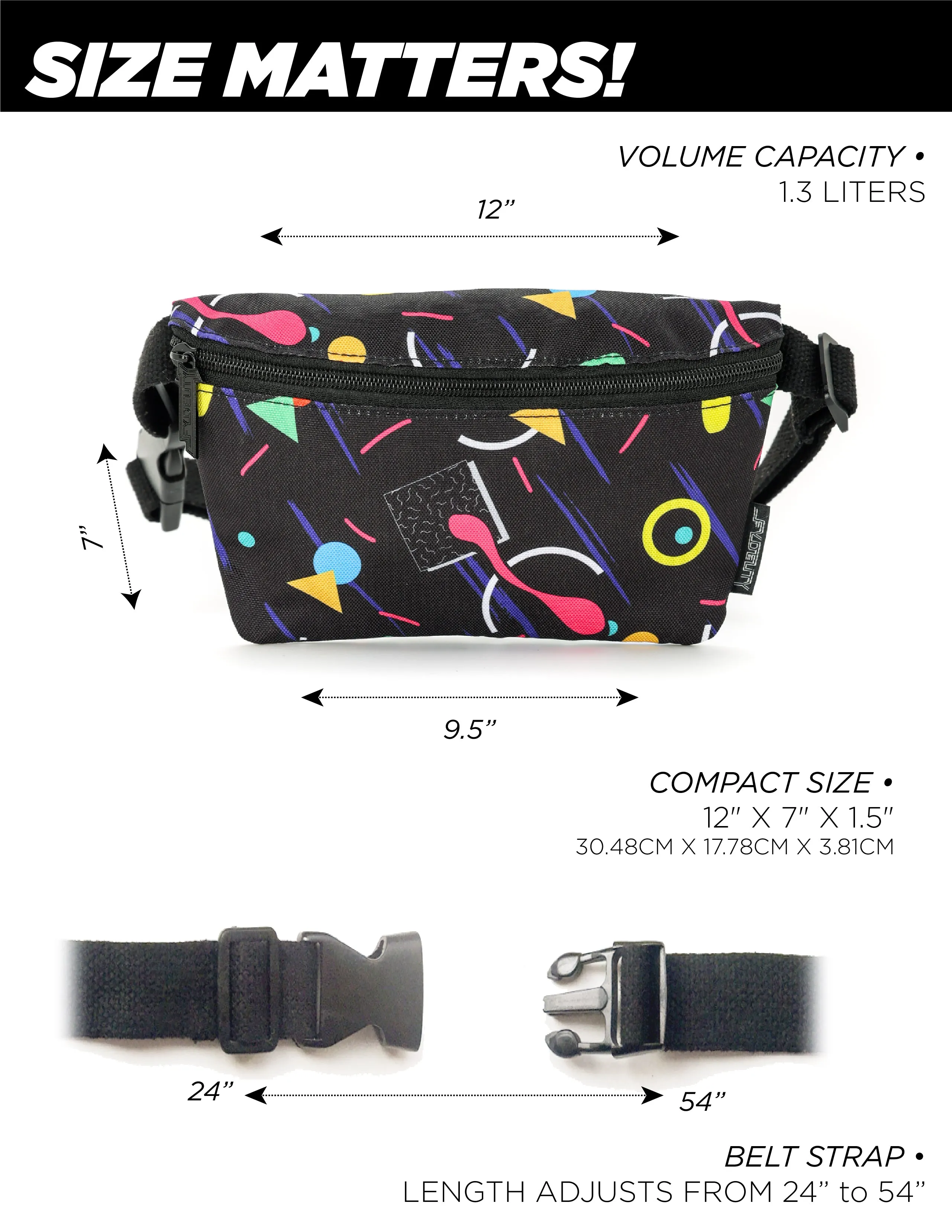 Fanny Pack | Slim | 80's Modern Countdown