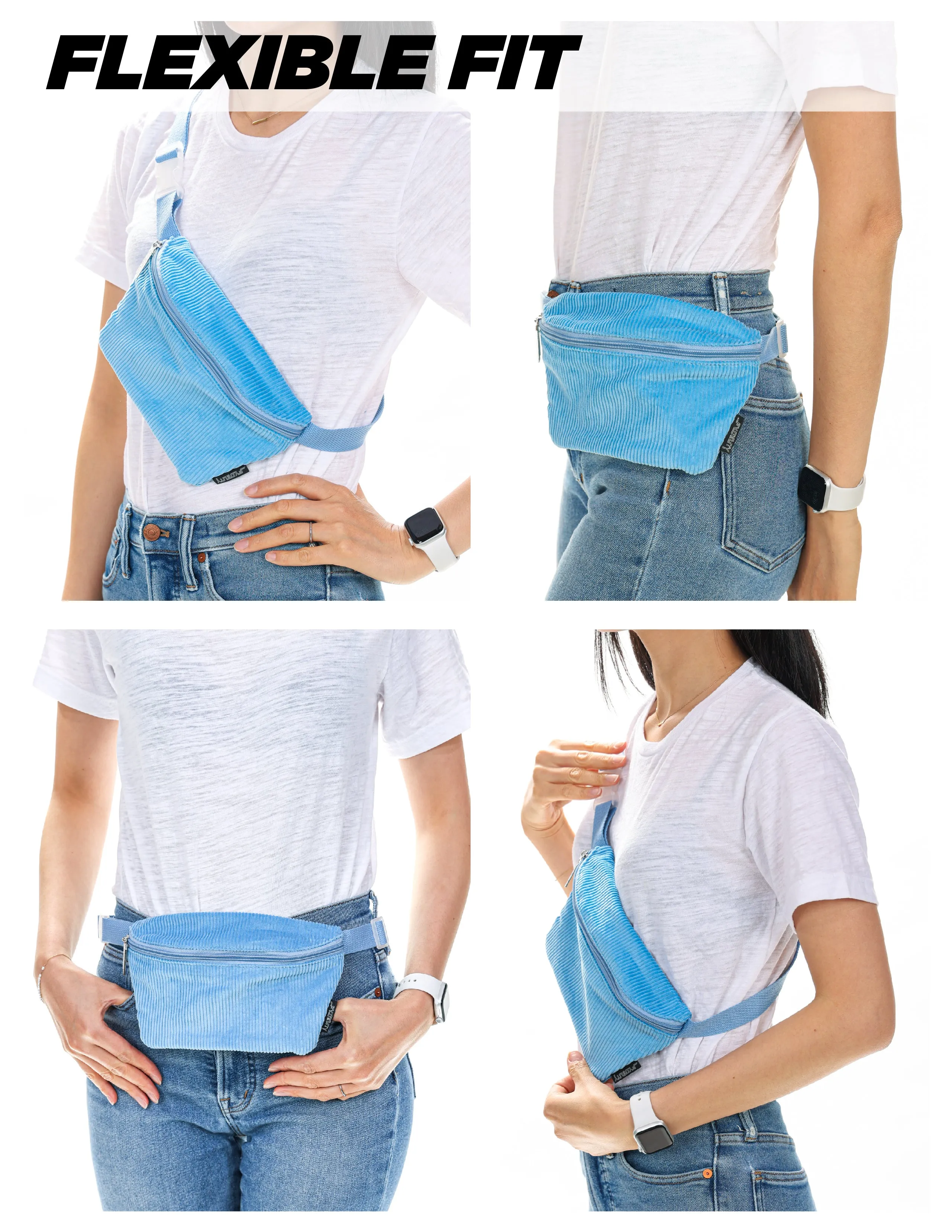 Fanny Pack | Slim | Corduroy Blue