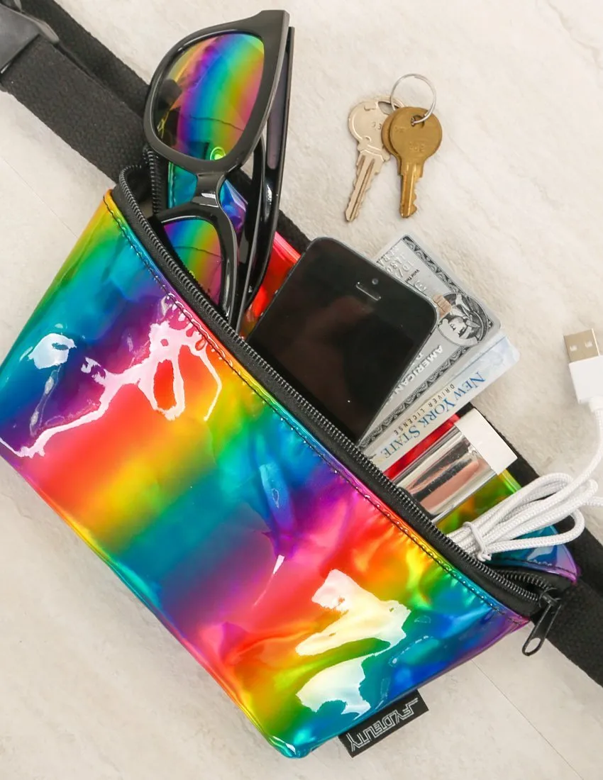 Fanny Pack | Slim |METALLIC Rainbow