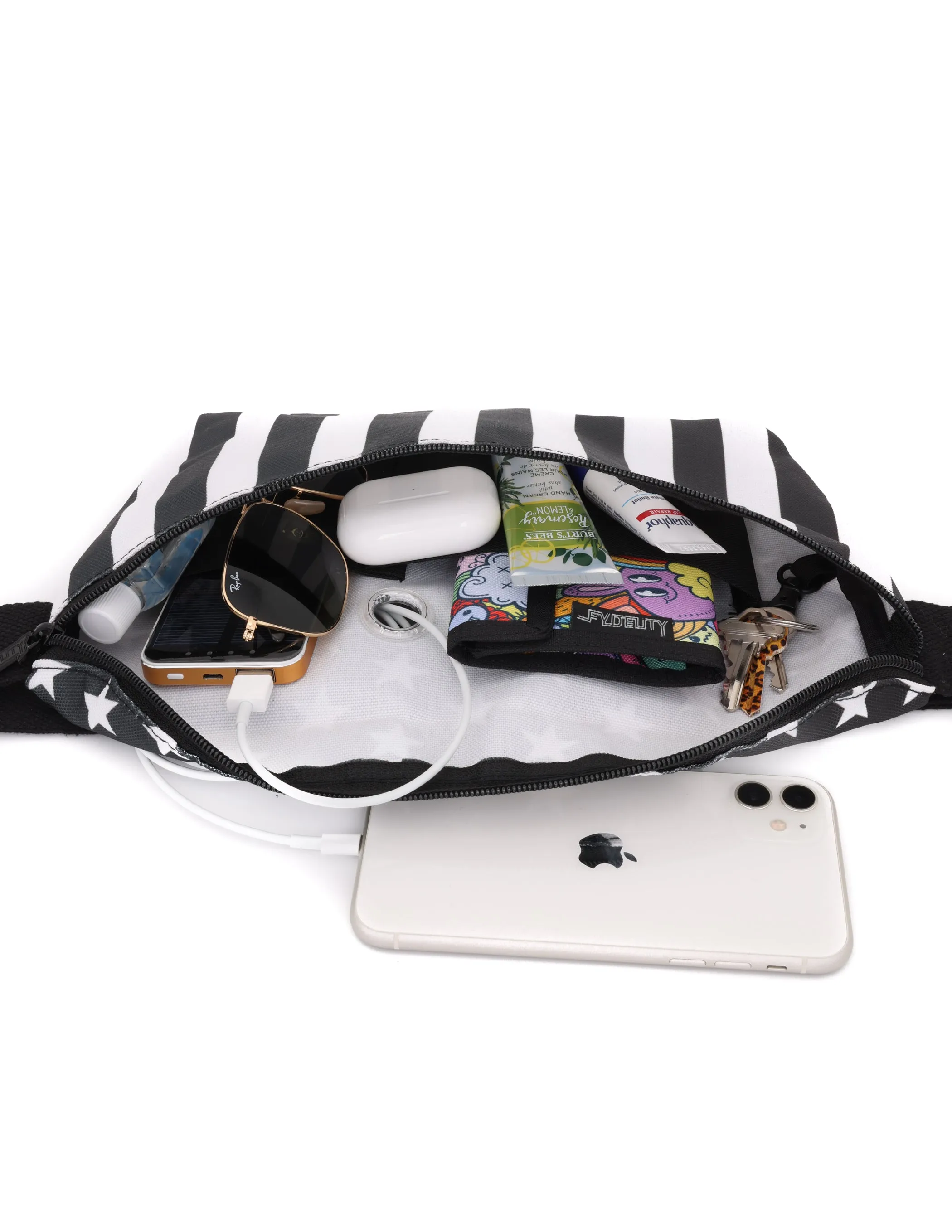 Fanny Pack | XL Plus-Size |Black Flag