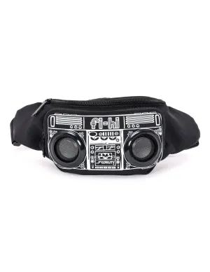 FI-HI Bluetooth Speaker Bum Bag | Black Boom Box