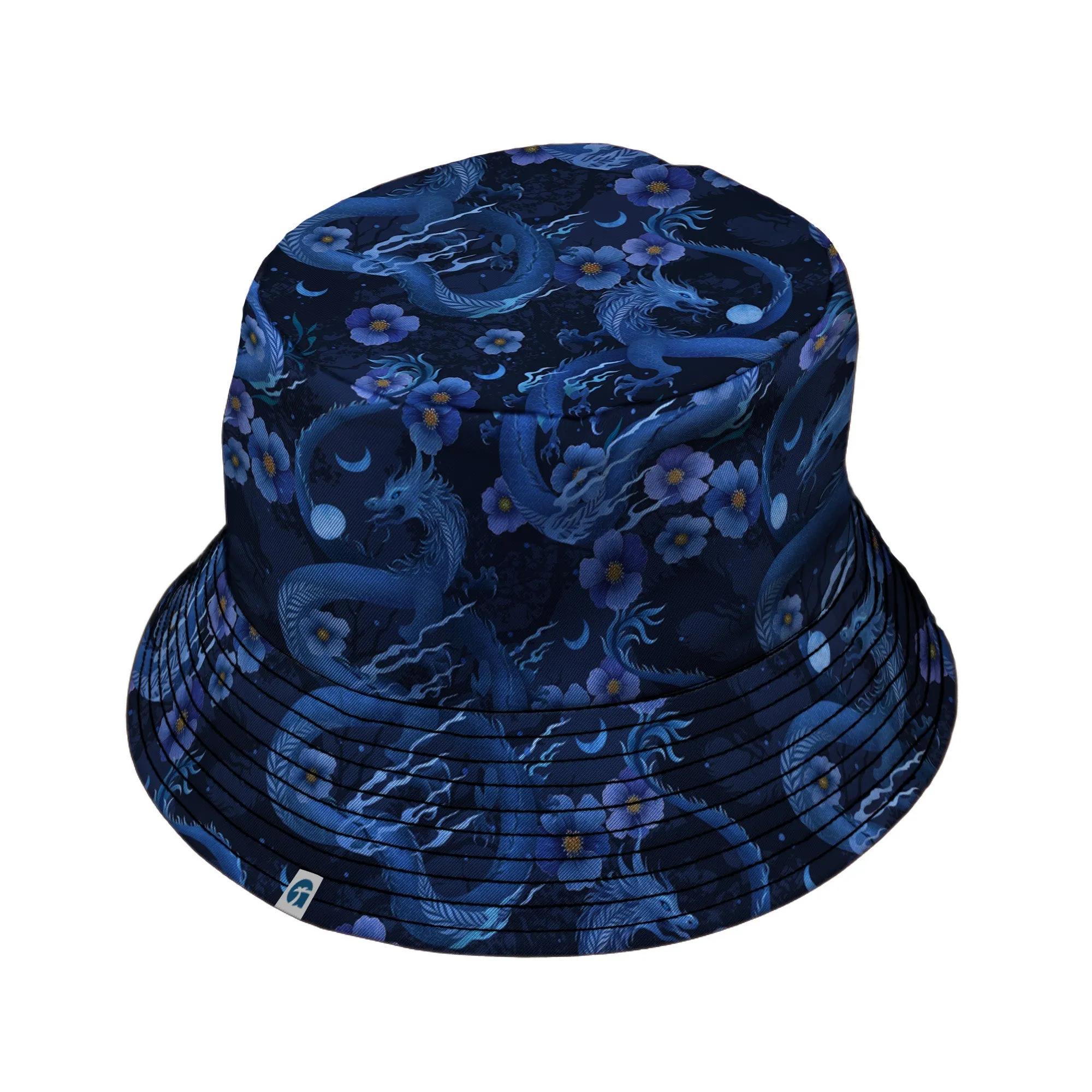 Floral Dragon Night Bucket Hat