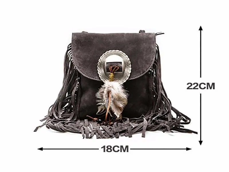 Fringe Tassel Boho Bag Purse- Fringe Purse