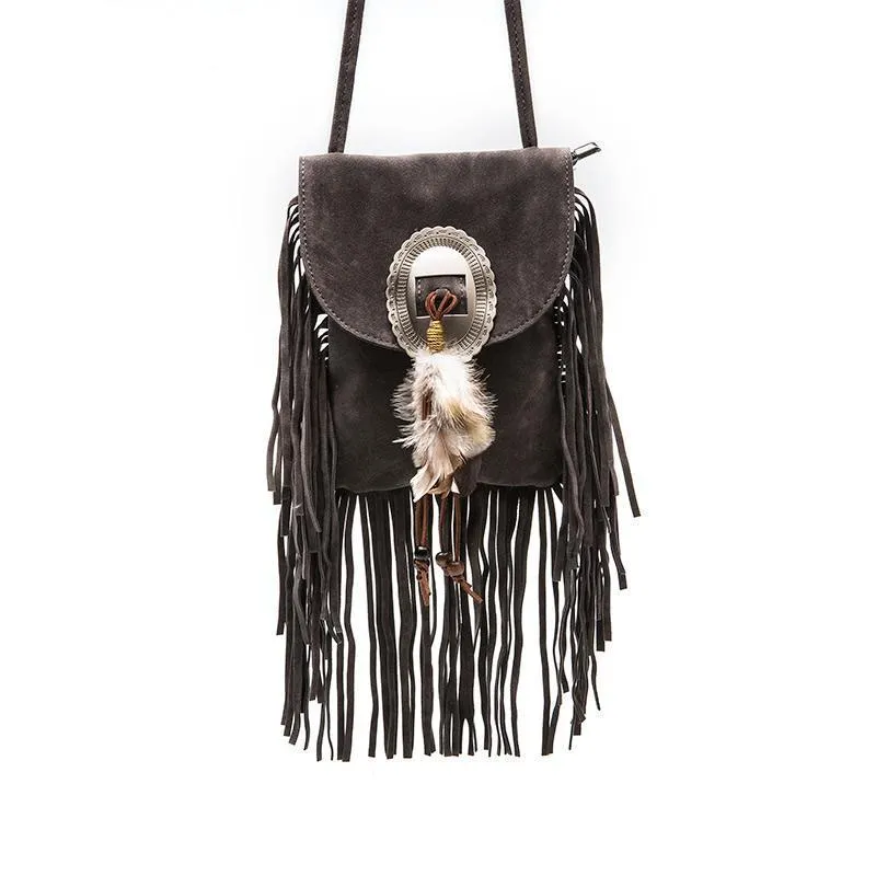 Fringe Tassel Boho Bag Purse- Fringe Purse