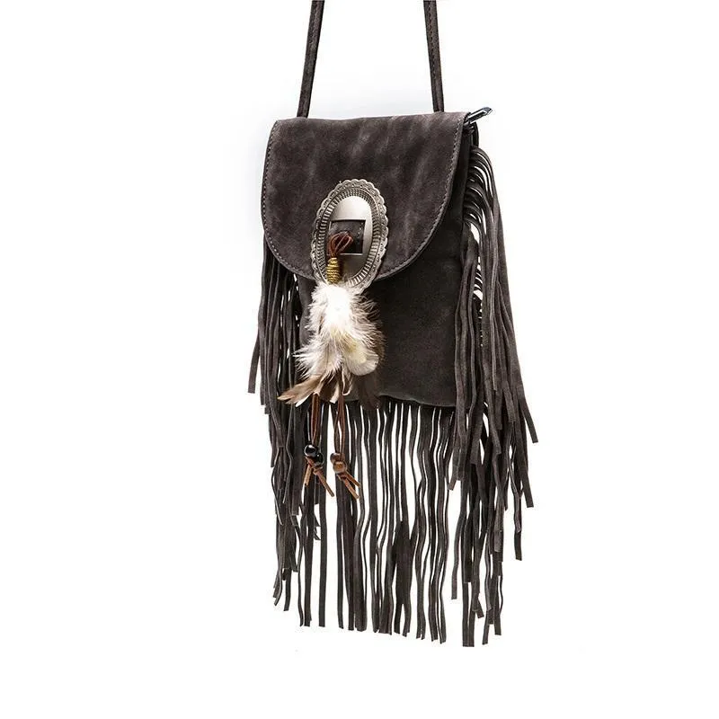 Fringe Tassel Boho Bag Purse- Fringe Purse