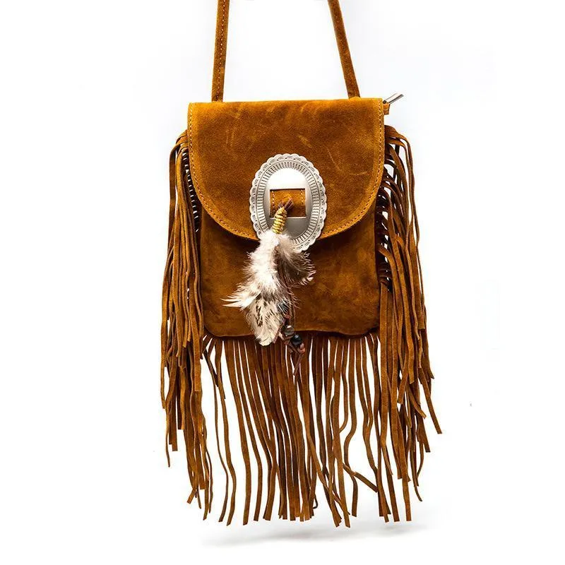 Fringe Tassel Boho Bag Purse- Fringe Purse