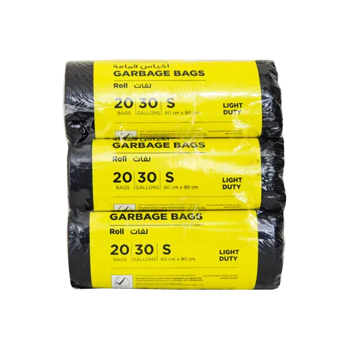 Garbage Bag Black Rolls S | 60X90CM | 3 Rolls