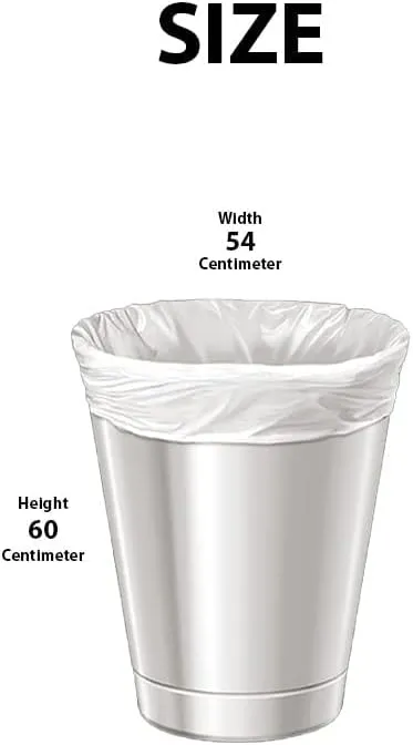 Garbage bag White Rolls XS | 54X60 | 4 Rolls