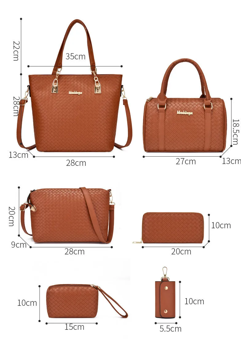 H1801 - 6 Piece Ladies Hand Bags Set