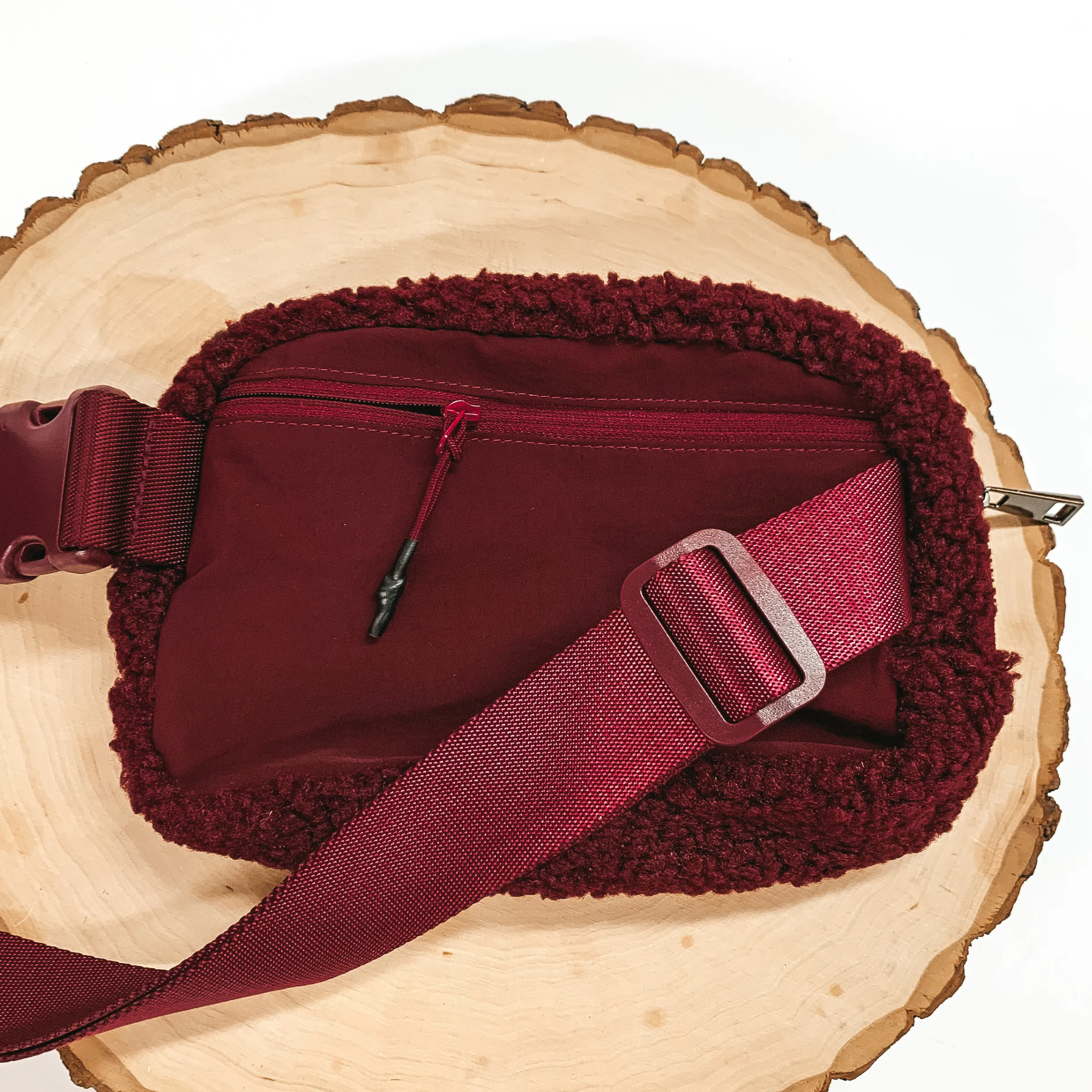 Headed to Aspen Sherpa Fanny Pack in Maroon