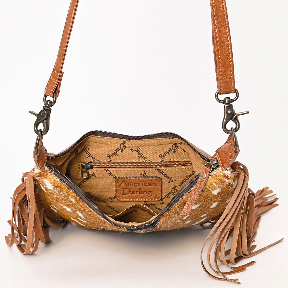 Hobo Western Fringed Leather Shoulder Bag