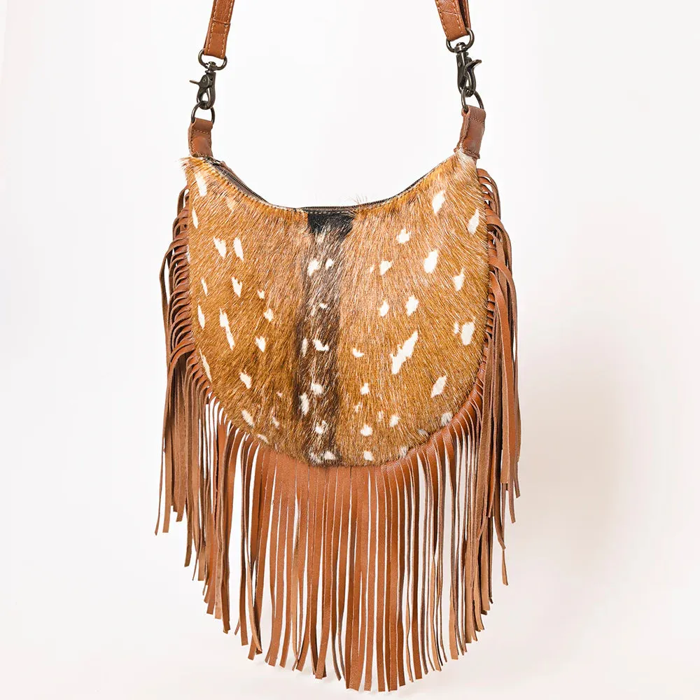 Hobo Western Fringed Leather Shoulder Bag