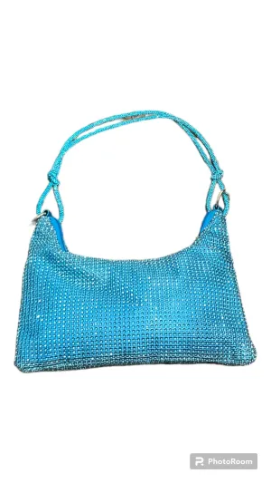 Jodi Maree Accessories Blue Diamanté Style Handbag / Clutch