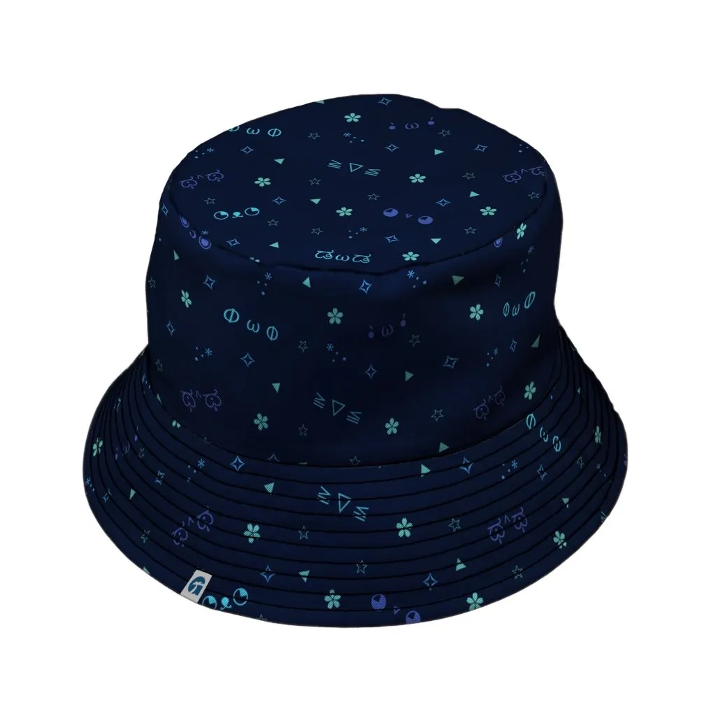 Kao Emojis Blue Bucket Hat