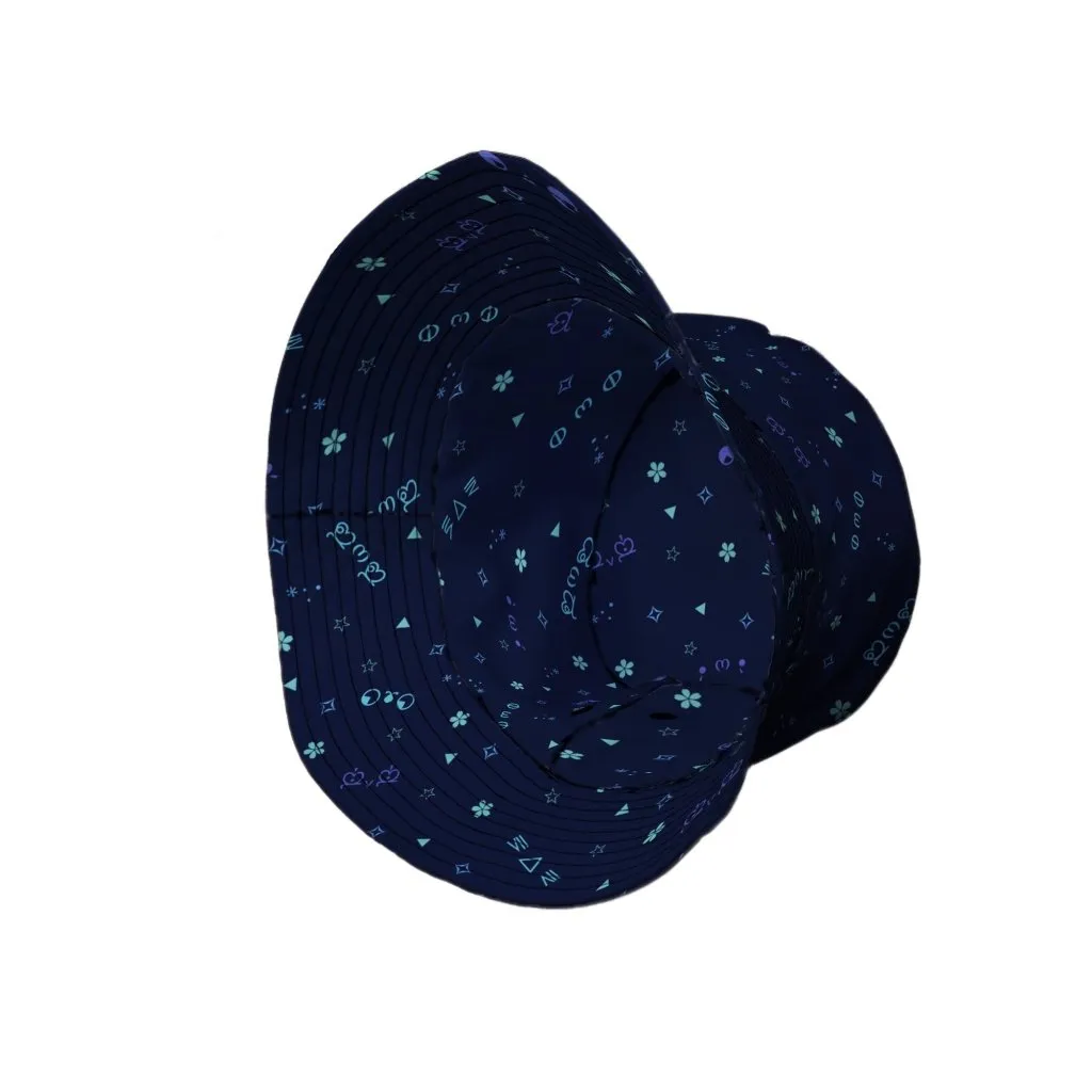 Kao Emojis Blue Bucket Hat