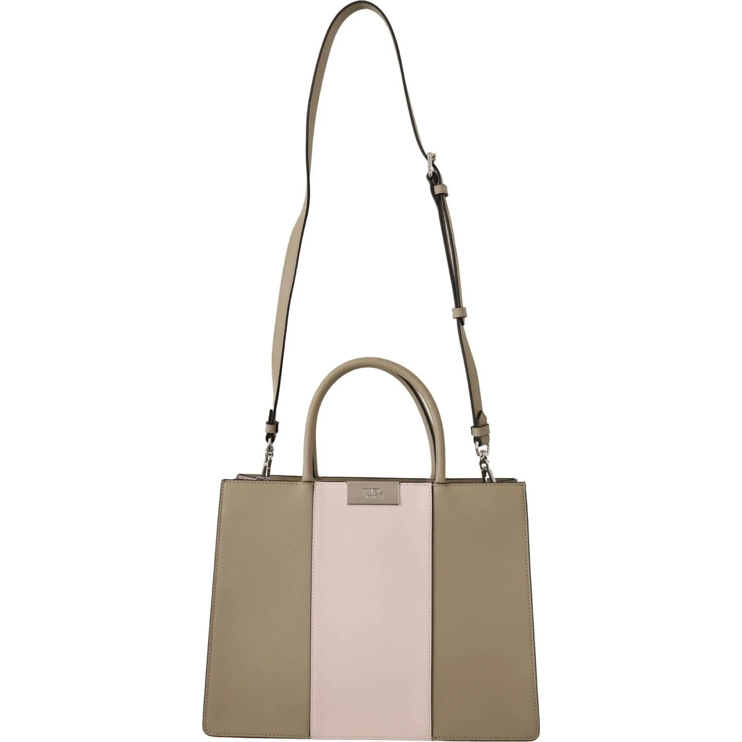 Karl Lagerfeld Elegant Sage Green Tote Shoulder Bag