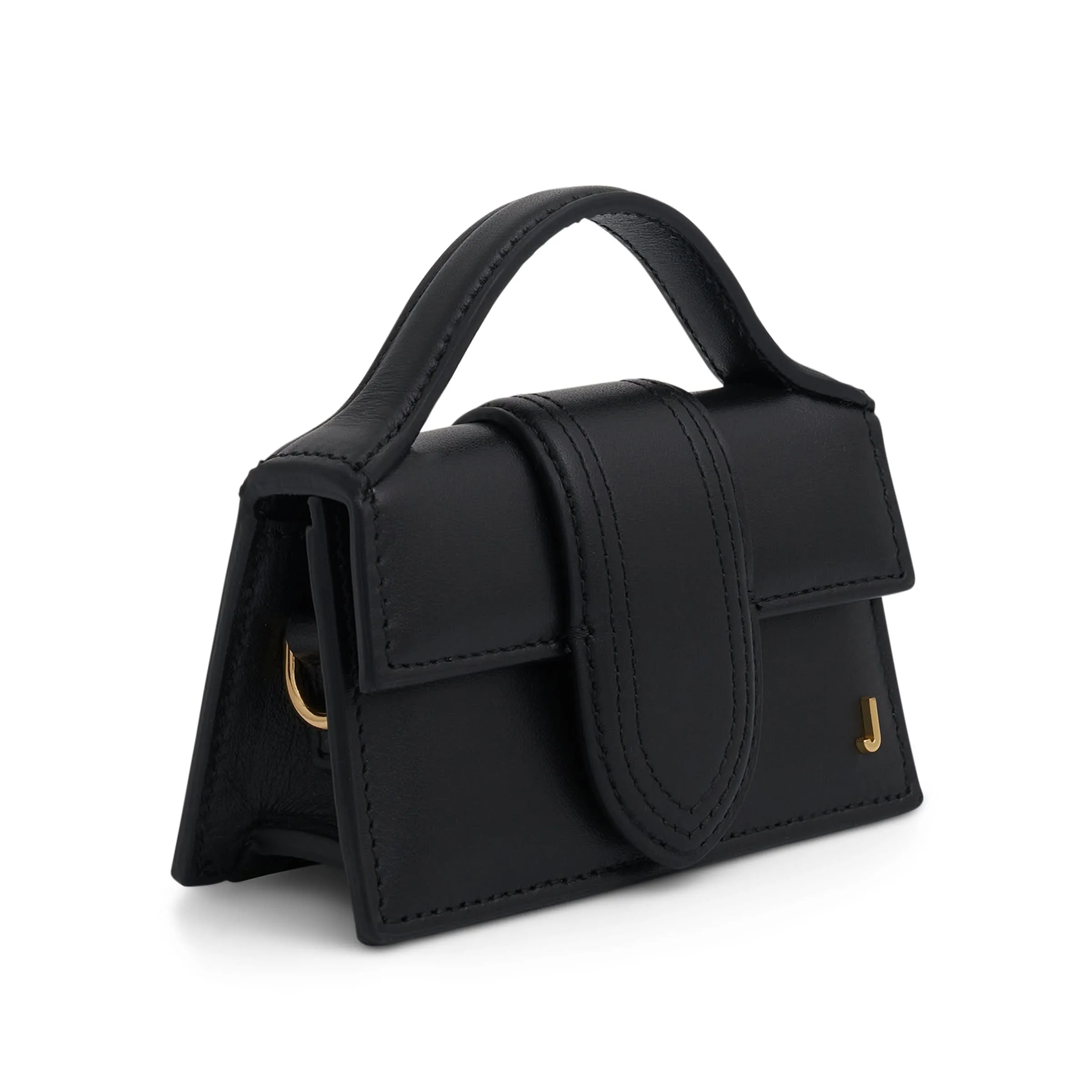 Le Petit Bambino Leather Bag in Black