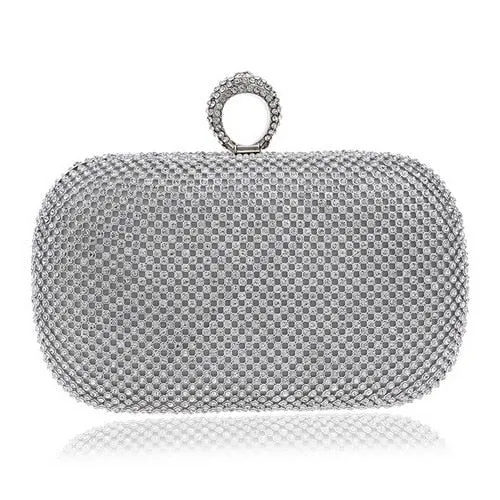 Luxy Moon Evening Clutch Bags Diamond With Chain