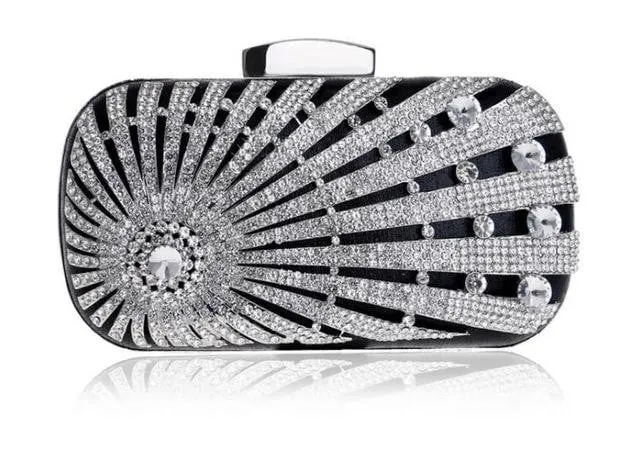 Luxy Moon Rhinestone Evening Bags Diamond Beaded Clutch