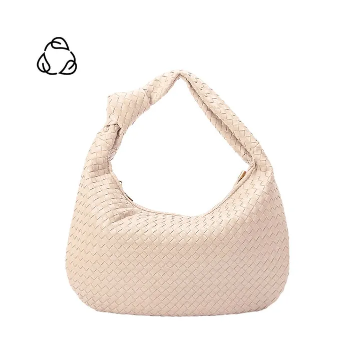 Melie Bianco Brigitte Ivory Large Recycled Vegan Shoulder Bag