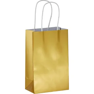 Mini Paper Gold Bag with Handle Each