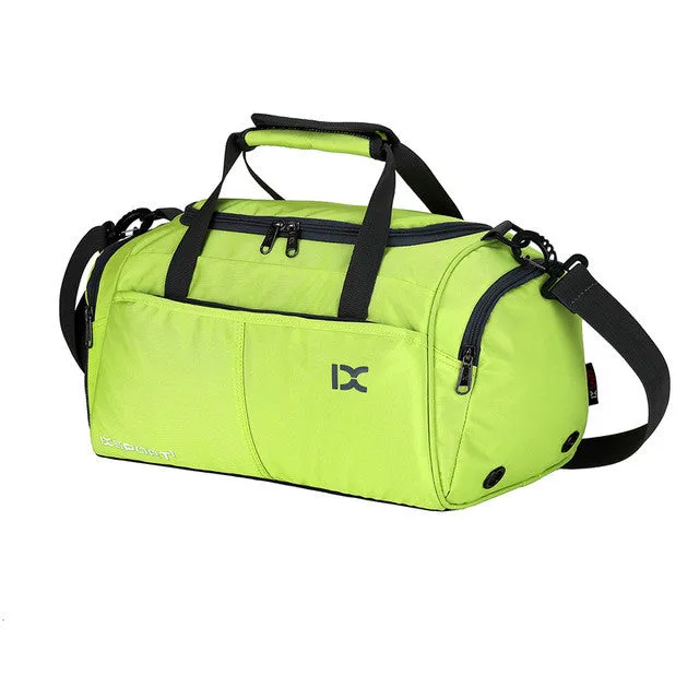 Nylon Waterproof Sports Duffel Bag - Blue