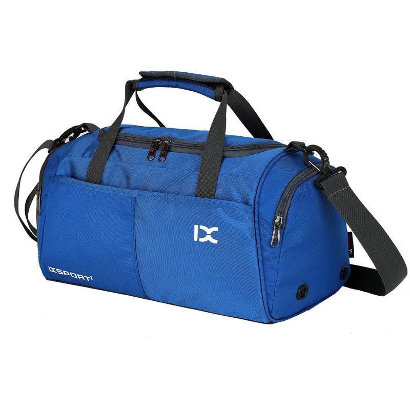 Nylon Waterproof Sports Duffel Bag - Blue