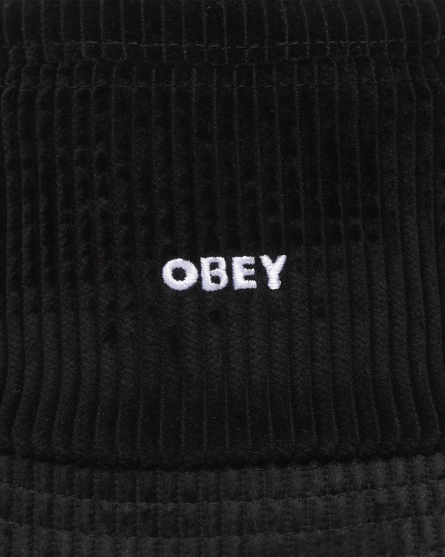 Obey Bold Cord Bucket Hat Black