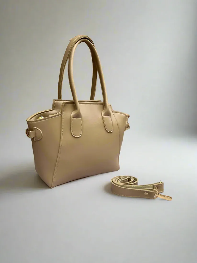 Petite Satchel Purse “Sandy Beige