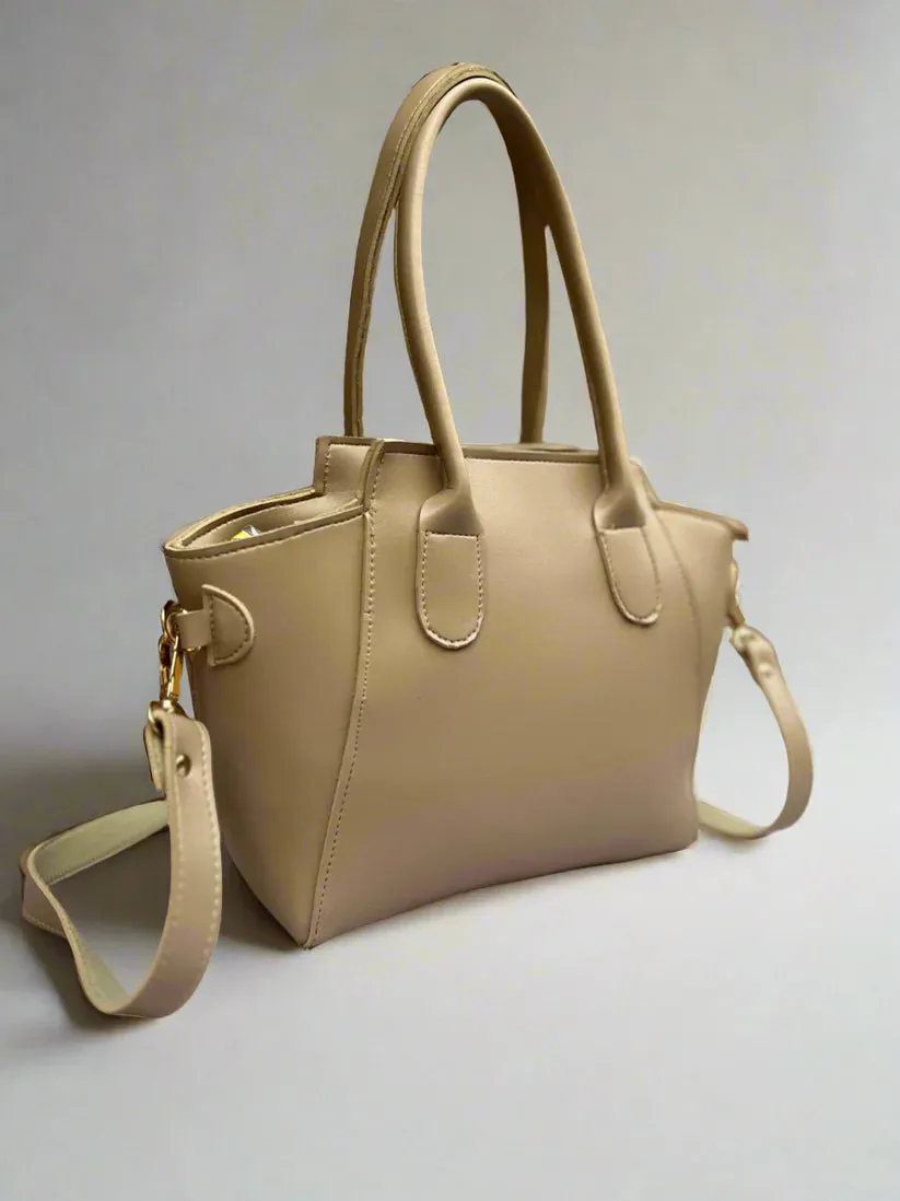 Petite Satchel Purse “Sandy Beige