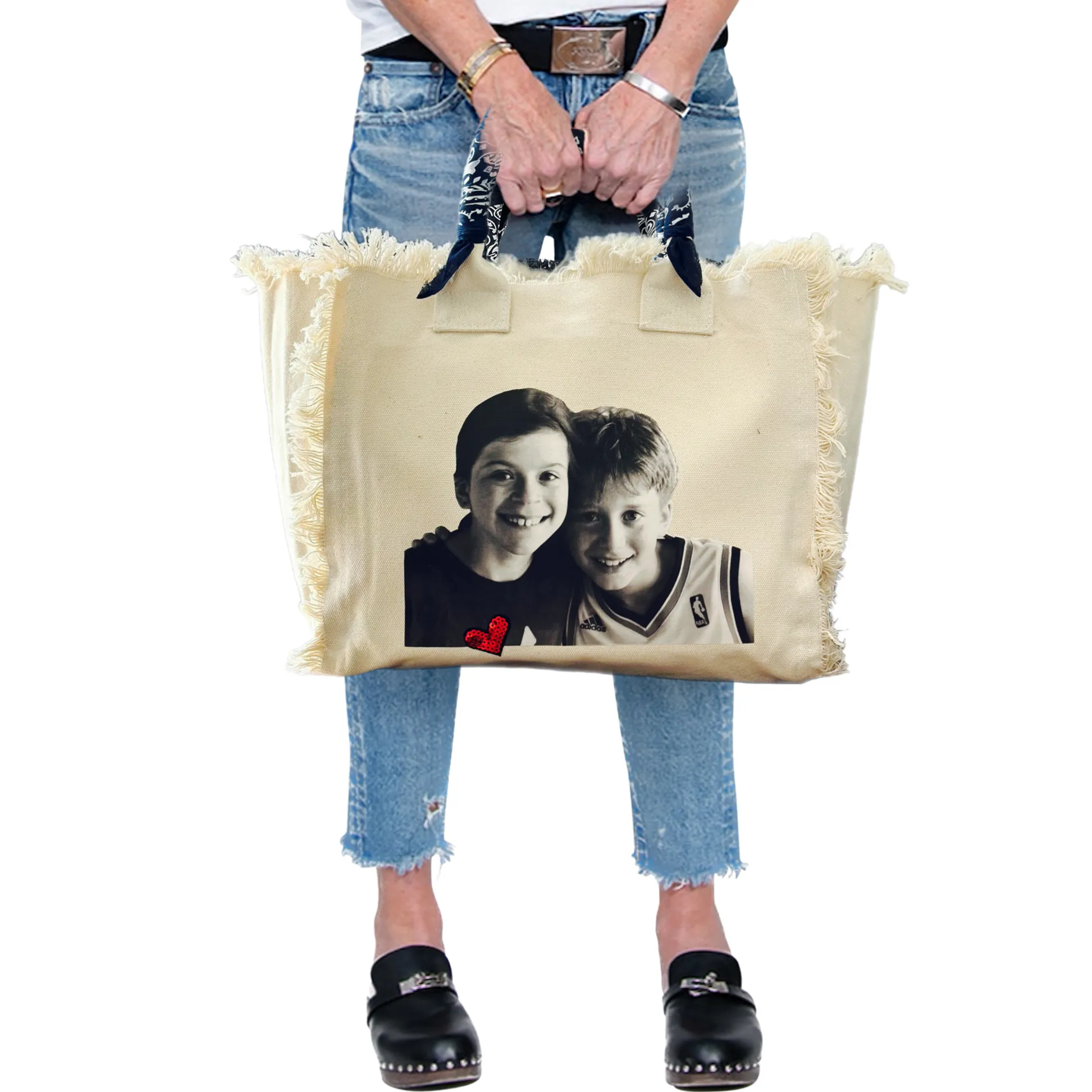 Photograph Custom Fringe Canvas Bag