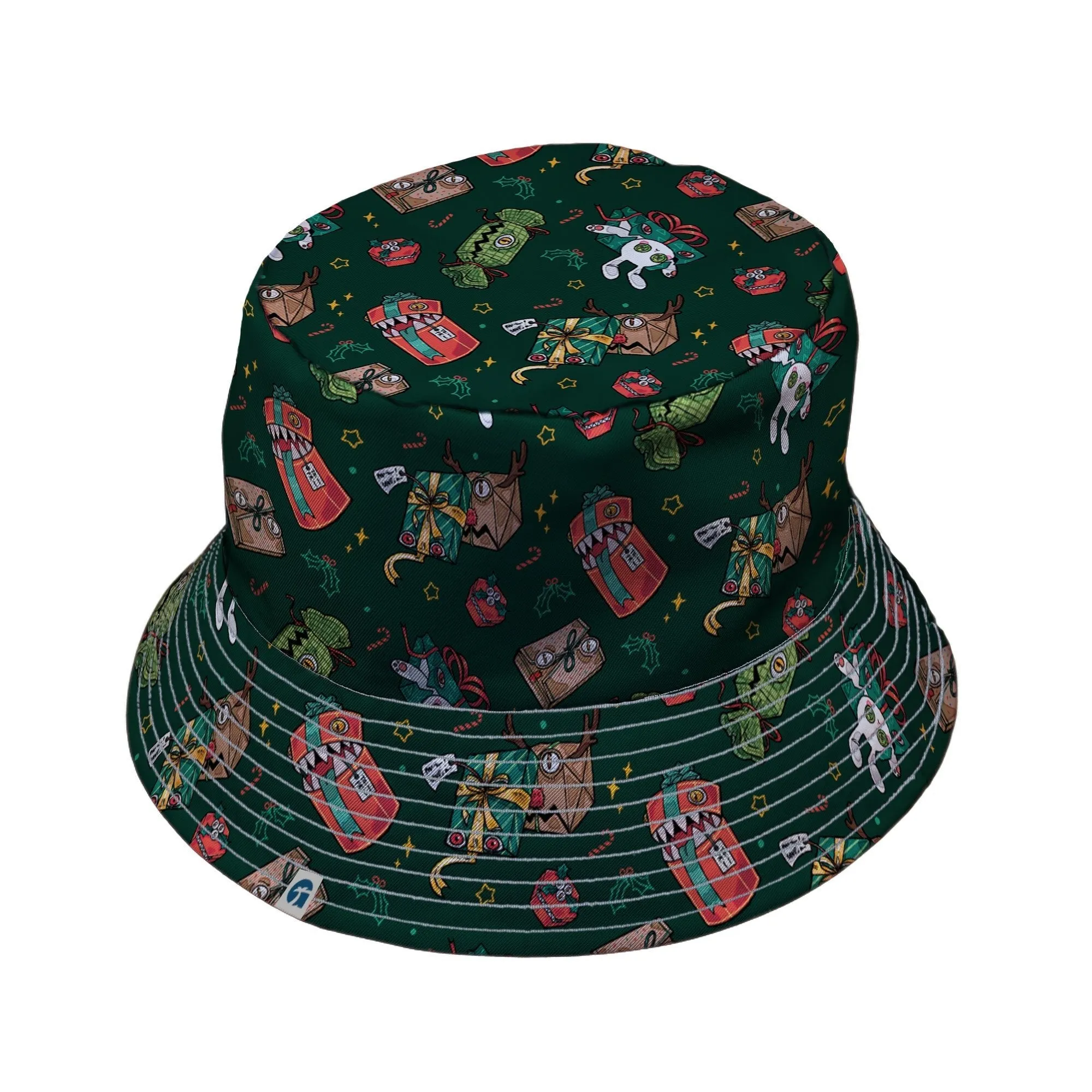 Present Mimics Green Bucket Hat