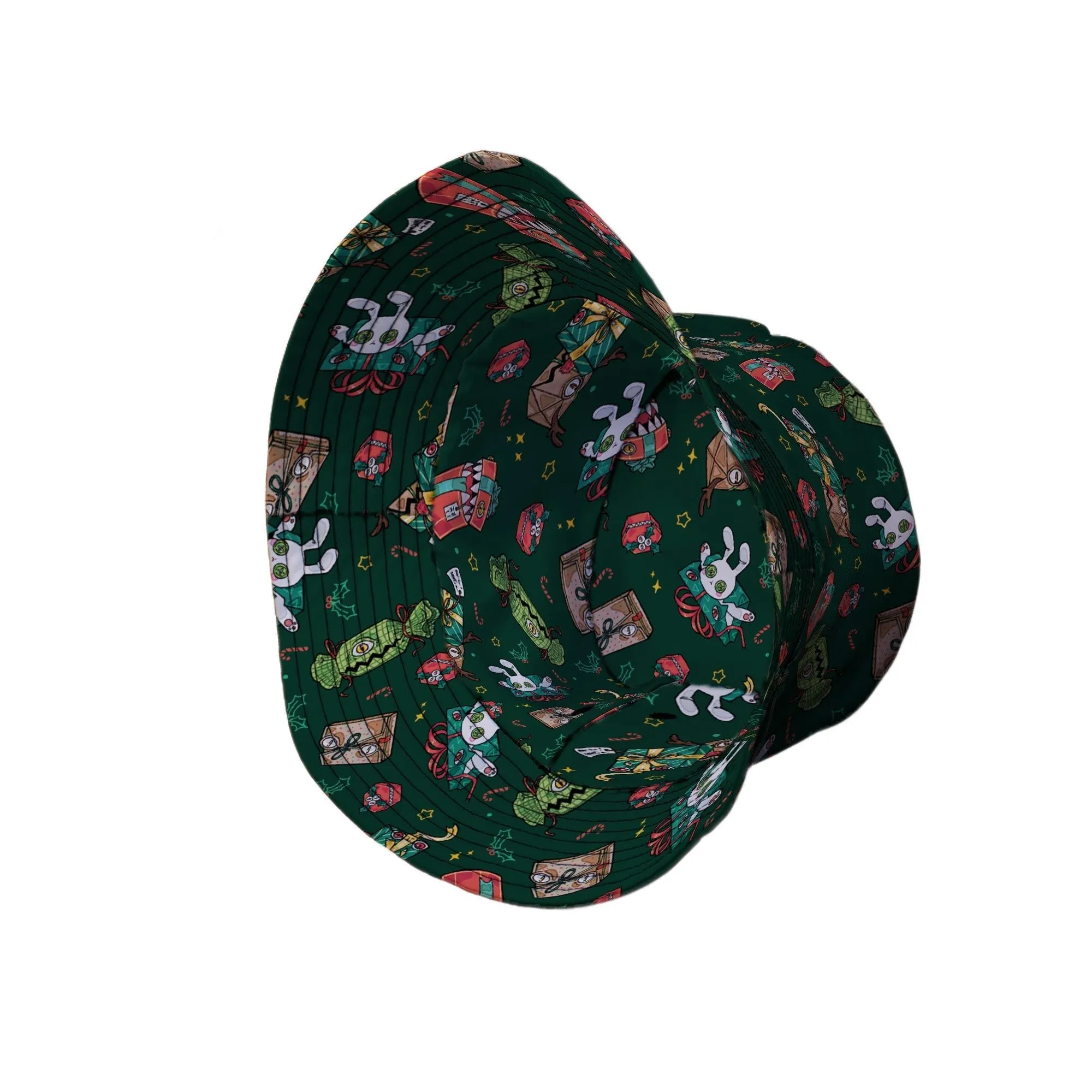 Present Mimics Green Bucket Hat