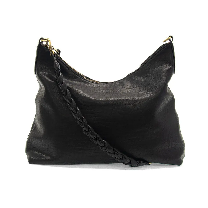 Selene Slouchy Hobo Bad with Braided Handle