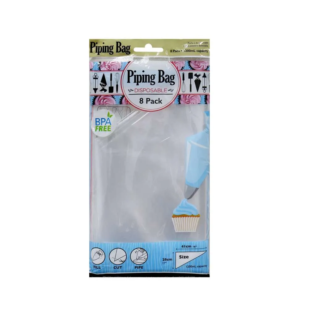 UBL Pipping Bag Disposable 8pc