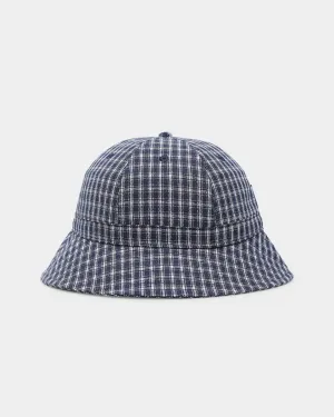 XLARGE Check Bell Bucket Hat Navy