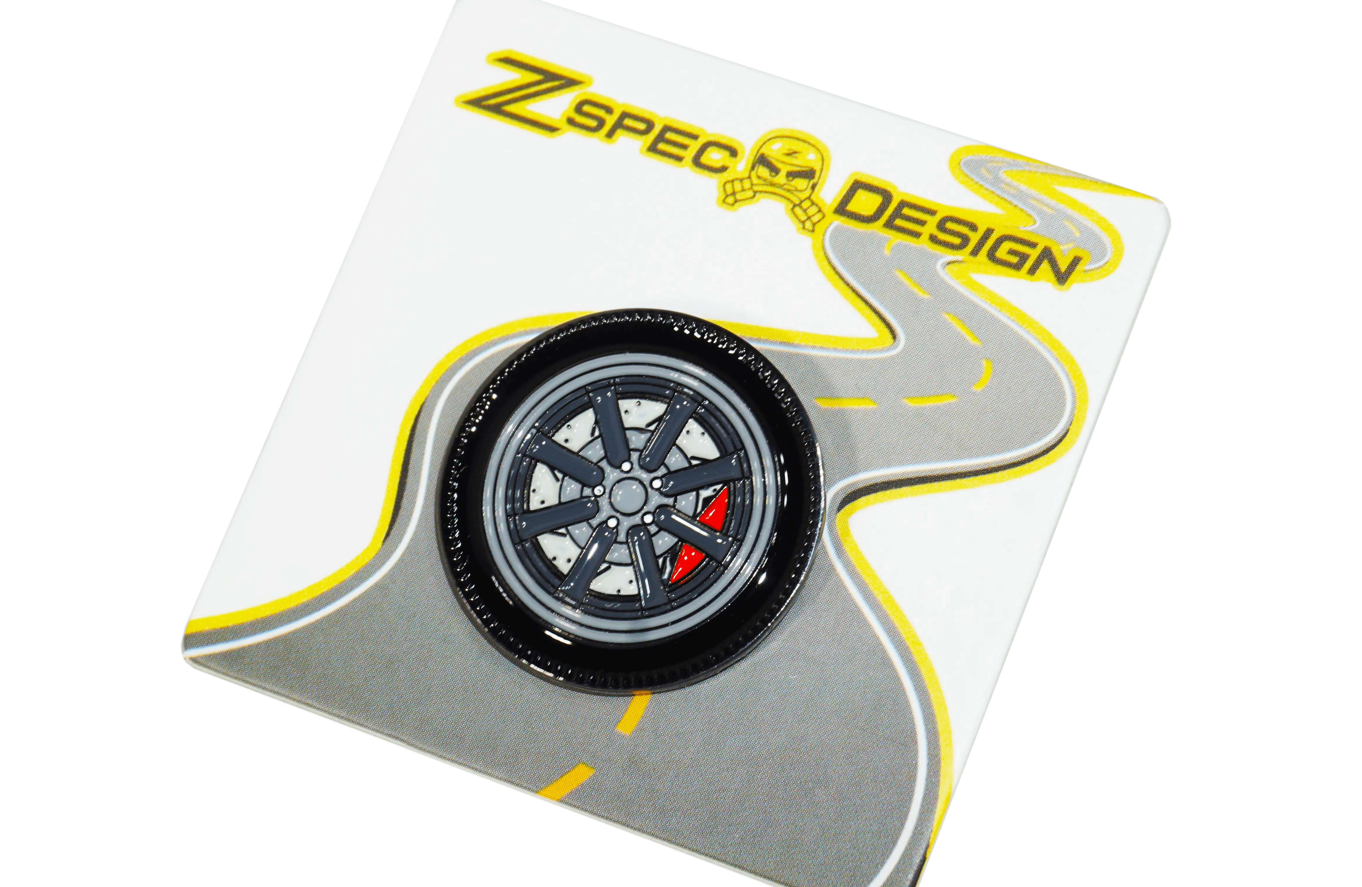 ZSPEC Wheel Pin - JDM Classic Design - great for Lapels, Hats, Backpacks